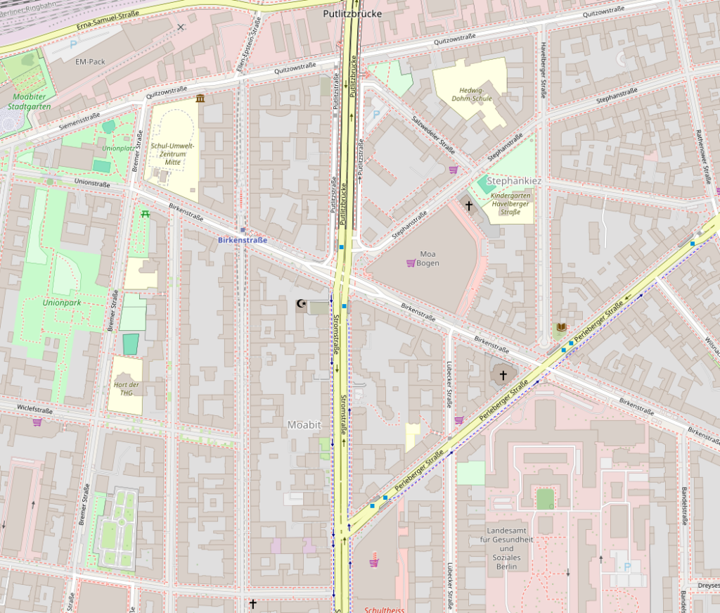 Karte Einzugsgebiet Hausbesuche